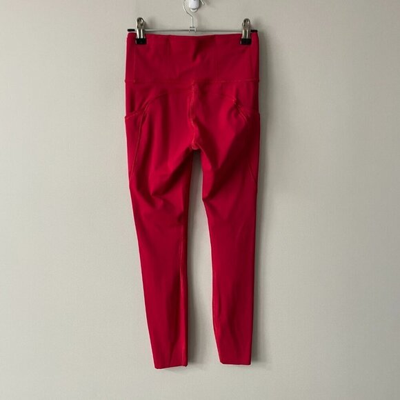 Lululemon 2020 Fast & Free 7/8 Tight II *Non-Reflective Nulux 25" Leggings Red 4 - Picture 3 of 9